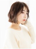 くせ毛風で可愛い！外ハネくびれショートボブe小山20代30代40代
