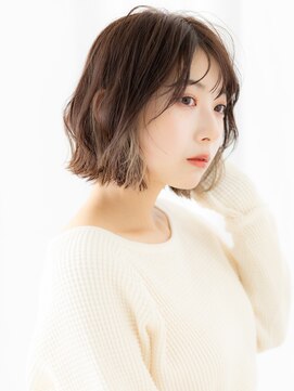 ドクターズサロン LAB 小山店 くせ毛風で可愛い！外ハネくびれショートボブe小山20代30代40代