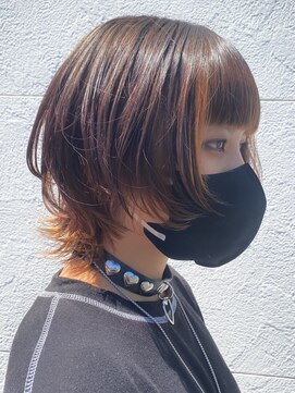 ロエン 西岡崎店(ROEN) #ハンサムウルフ/20代/30代/ウルフカット/インナーカラー
