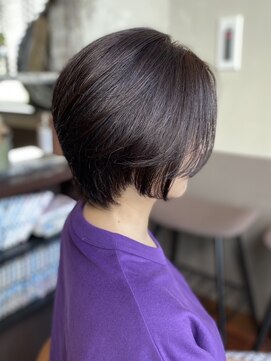 ヘアーメイク アチャ(hair make accha) ふんわりボリューム/ショートボブ/前髪/アンブレラカラー