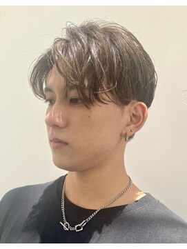 ミドル(MIDDLE) ハイライトカラー/メンズカット