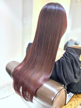 アールサロン 名駅(Rr SALON) 暖色カラー/髪質改善トリートメント/ワインレッド