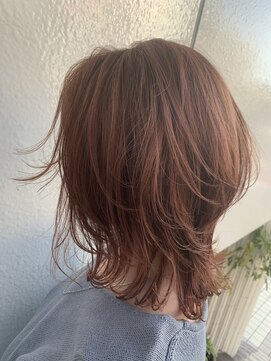 ショコララテ 【くびれミディアムレイヤー】ワンカールで決まるスタイル◯