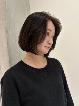 ヨーク(YOKE) 【YOKE】ボブタッセルボブ前髪無しレイヤーナチュラルブラウン