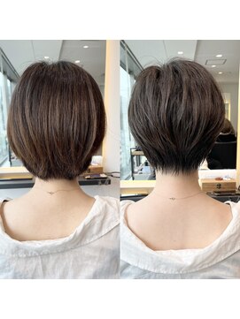 バンプ ギンザ(BUMP GINZA) 30代40代50代絶壁解消ひし形小顔前下がりショートボブ【ERIKA】