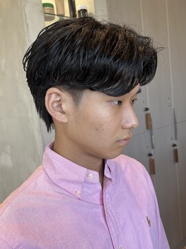 エリマ 調布(elima) フェザーパーマフェザーショートニュアンスパーマセンターパート