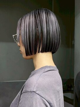 アルバム 銀座(ALBUM GINZA) ダブルカラー韓国ヘアボブミディアム_ba555581