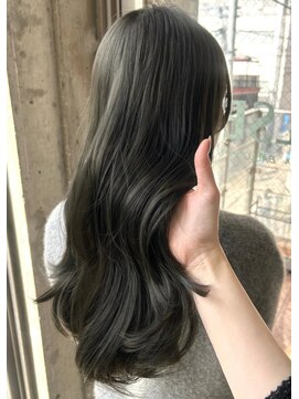 オルセン ディービーエー バルーンヘアー(OLSEN D.B.A BALLOON HAIR) オリーブグレージュ/透明感カラー