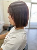 切りっぱなしボブ