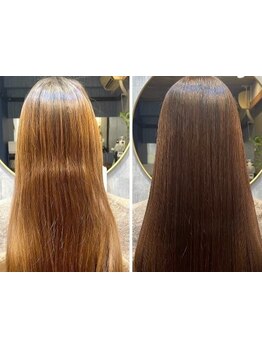 【髪質改善／縮毛矯正】髪質を見極め丁寧な処置を施し今まで実感出来なかった仕上がりを実現◎