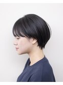 ショートボブ#ベージュ#耳掛けショート#くびれショート#ボブ