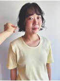 ボブ/くるくるパーマ/