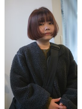 ジュール(JOULE'S) 暖色/ミニボブ/前上がり/マッシュボブ/顔周り/名古屋伏見/ボブ