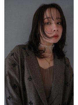 スリール バイ ミリー 江坂(Sourire by milly) 【Sourire江坂】ココアブラウン×バタフライカット