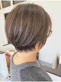 【絶壁解消ショート】＋【ナチュラル白髪ぼかし】
