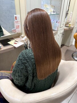 【obje't ciel】ストレート/ 髪質改善/ブラウン【佐藤早希】