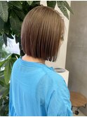 京都西院/ベージュカラー ブリーチ 髪質改善 ダブルカラー