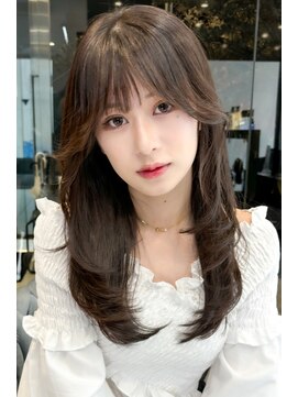 トップシェイプ(TOP SHAPE) シースルーバング×ナチュラルくびれロングレイヤー