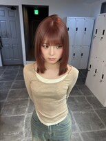ペレ 原宿(PELE)&nbsp;ダークパープルナチュラルショート夏のヘアアレンジ原宿