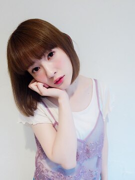 ネオリーブニコ 大井町店(Neolive Nico) ツヤ髪　ワンカール　ボブ　ブルージュ