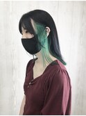 【Lads+h 】インナーカラー　ミントグリーン