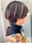 マッシュショート、スリークショート、インナーカラー