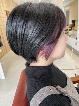 ヘアサロン トゥーシー(2C) ショート×ペールパープル