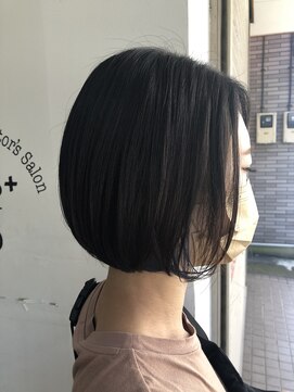 ラブ 蕨(LAB) インナーカラー+ナチュラルボブ