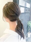 【NORA UMEDA 高木】ハイライトカラーの紐アレンジ