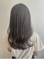 ツイギー 千舟店(TWiGGY)&nbsp;ロング.ラベンダーグレージュ.波巻き