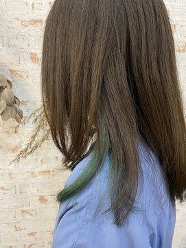 アカイトビラ ヘアケアサロン(AKAI TOBIRA Hair Care Salon) アクセント☆グリーン