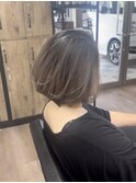 バレイヤージュケアブリーチショートヘアショートボブカット