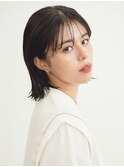 外ハネボブ/エギョモリ/菱形ボブ/ペールベージュ[新宿]