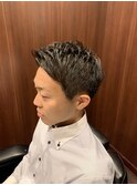 ソフトモヒカン/田町/眉カット/ビジネススタイル/メンズカット/