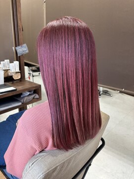 ムク バニラ モカ ラテ(MUKU vanilla/moca/ratte) ロング＋マゼンタピンク