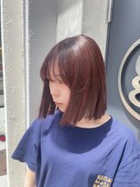 ヘアサークルジープ 千舟町店(hair circle geep) ワインレッドカラー