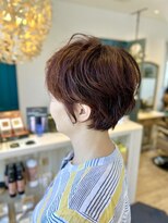 イト リトルヘアガーデン(ito. little hair garden)&nbsp;マッシュショート×オレンジ