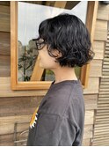 ミニボブウェーブパーマ