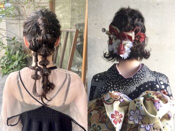 ニコアヘアデザイン(Nicoa hair design)の写真/結婚式/二次会/成人式/ライブ前に…そんな特別な日は、可愛いく崩れにくいnicoaの技で、もっと輝く一日に◎