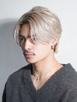 アルファ 新宿(alpha)&nbsp;フェザーパーマ/ブルーブラック/刈り上げセンターパート[新宿]