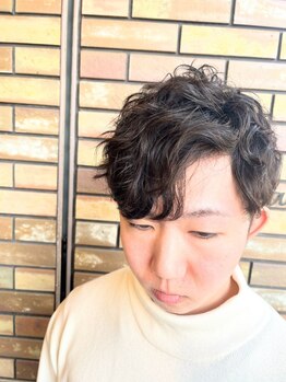 ヘアーカノア(hair kanoa)の写真/【西向日駅徒歩1分】圧倒的な技術力でONもOFFも両方キマるstyleに。木曜ナイター営業21時まで◎＃理容室