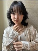 #ロブレイヤー・ニュアンスパーマ・低ダメージ・くせ毛カット
