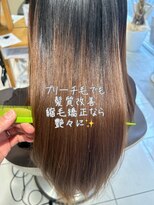 アース 武蔵境店(HAIR & MAKE EARTH) ブリーチ毛でも叶うツヤ髪！髪質改善縮毛矯正｜武蔵境店