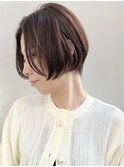 ショートボブ/ウエットヘア/デザインカラー/白髪/髪質改善/c