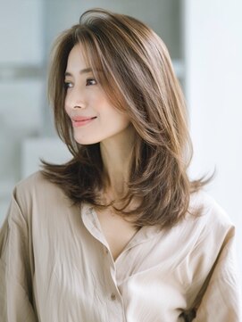 アルトリスト(Altruist Aging×HAIR&SPA) ★ダークアッシュ大人ガーリーボブ着物ミディアムレイヤーカット