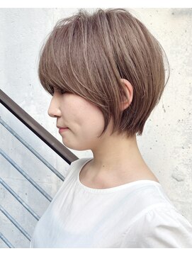 セイドット フクオカ(Say.FUKUOKA) 【Say.福岡】ショートボブ×ミルクティーベージュ×ケアブリーチ