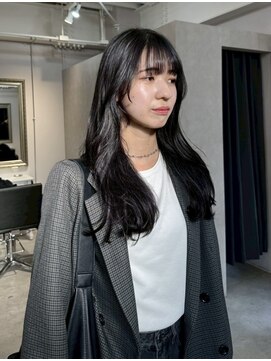 ソワンドゥブレスシエン 堀江店(soin de brace CIEN) 韓国前髪顔周りロング×レイヤーグレージュ[堀江/髪質改善]