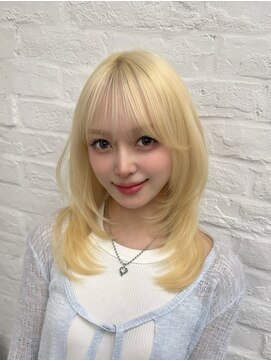 アマトウキョウ 表参道(AMA TOKYO) レイヤーカット 韓国ヘア 顔周りカット高島大登