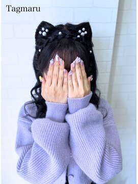 タグマル 推し活猫耳・リーナベルヘア│ヘアセット│ヘアメイク