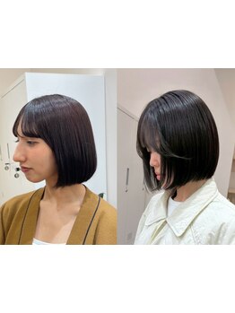 人気のボブやウルフカットはダブルカラーとの相性が◎